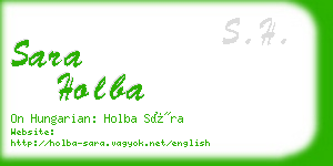 sara holba business card